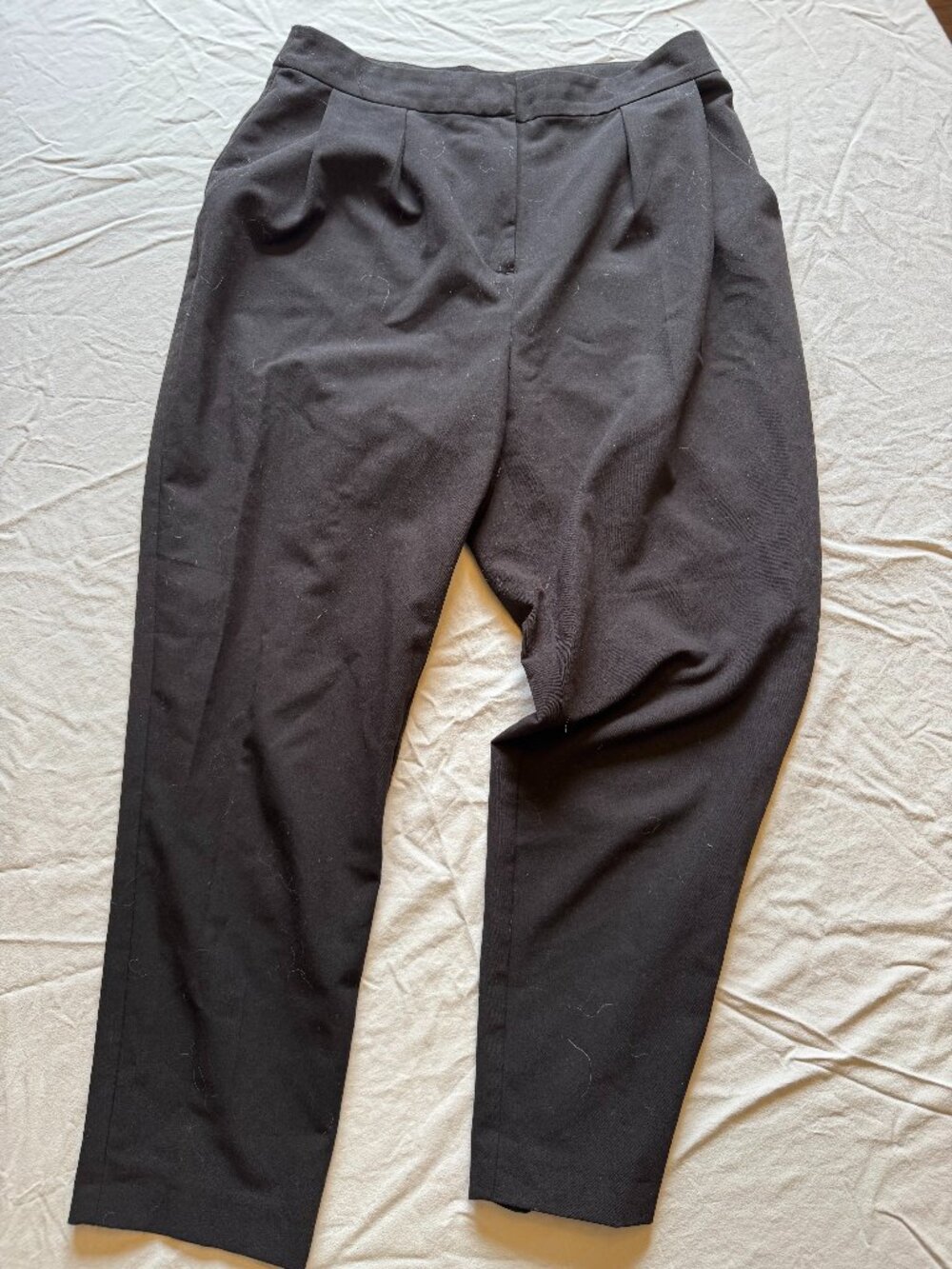 Topshop Black Mid Rise Trousers Size 6 – Classic Essential Wardrobe Staple